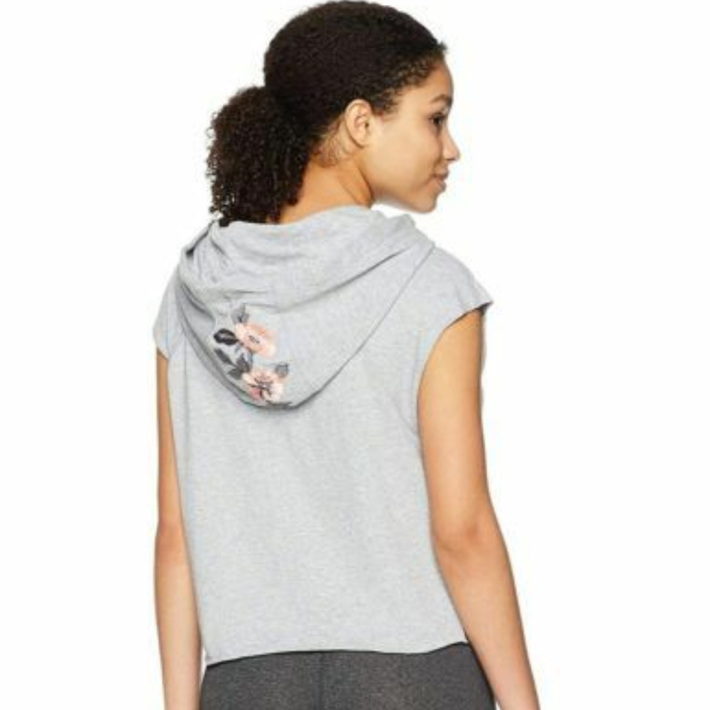Calvin Klein Performance Floral Cropped Hoodie